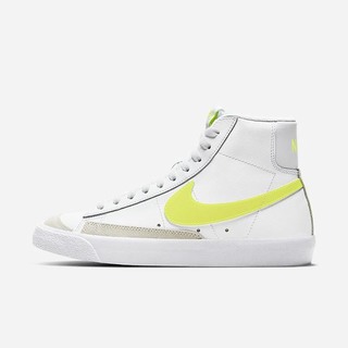 Pantofi Casual Nike Blazer Mid '77 Dama Albi Platină Kaki Lămâie | UQFK-87964